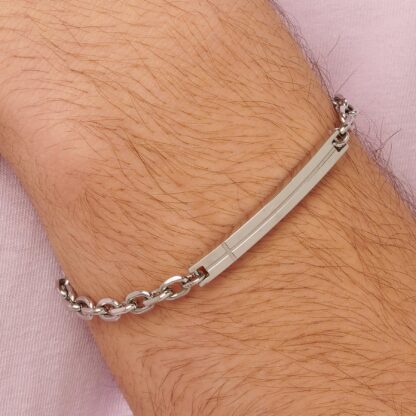 Bracciale Proud in Acciaio con Incisione - immagine 3