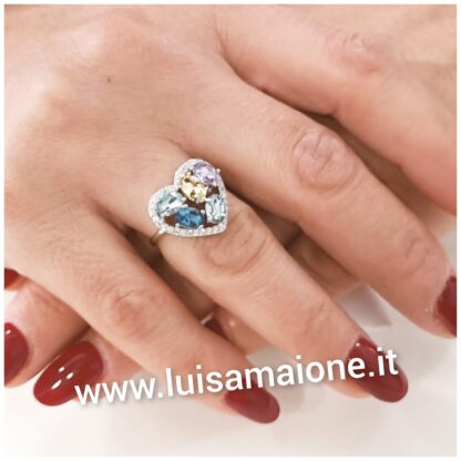 Anello Cuore Multicolor - Luisa Maione Selection - immagine 5